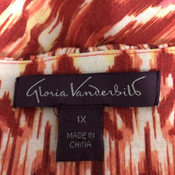Gloria Vanderbilt Tunic Womens Size 1X Maroon Pink Sleeveless Relaxed Top - Picture 5 of 9